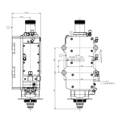 精度 レーザー切断部品用切断頭 BLT642H/BLT662H/BLT682H型スペアパーツ