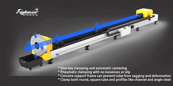 高精度レーザーパイプ切断機 調整されたパイプ長さ 低運用コスト