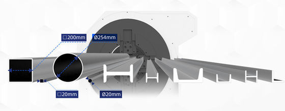 MAX Raycusレーザーソースパイプレーザー切断機 切断速度100m/minまで
