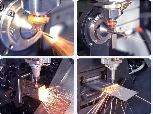 鉄管管用ファイバーレーザー切断機 1kw 2kw 3kw 回転装置付き