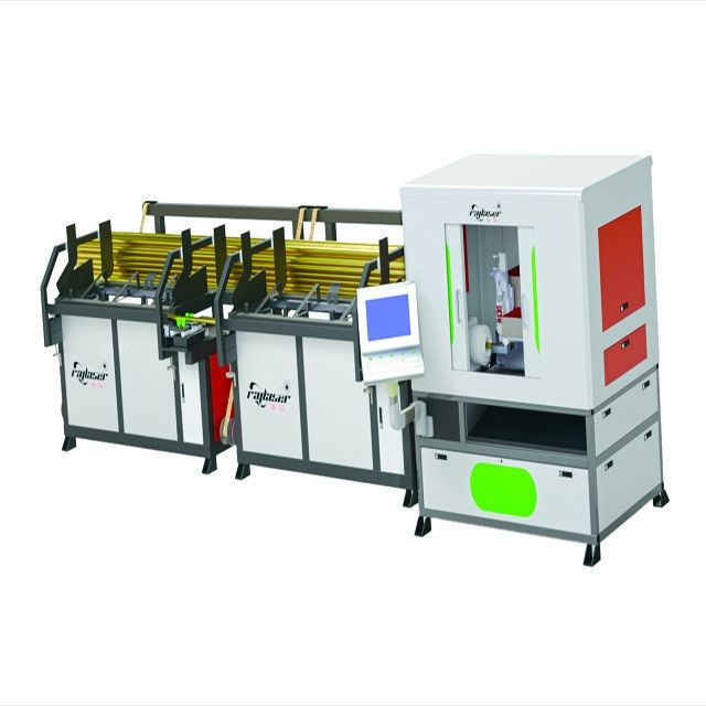 鉄管管用ファイバーレーザー切断機 1kw 2kw 3kw 回転装置付き